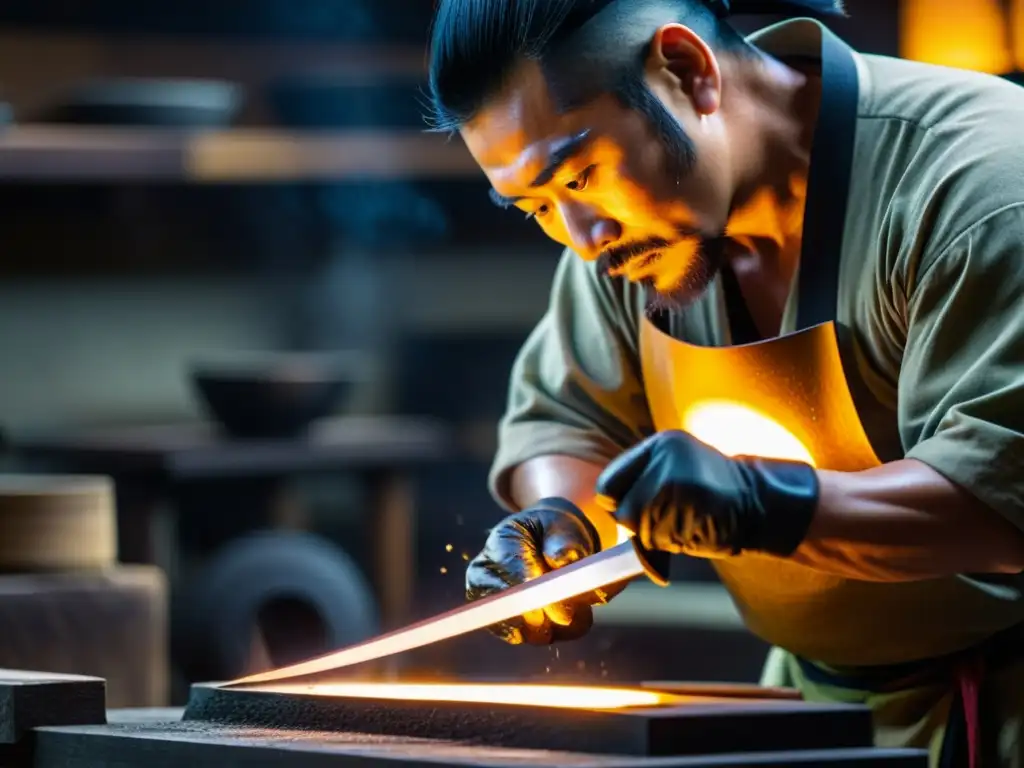 Artes Samuráis: experiencia inmersiva en Japón con la forja de una espada, el metal fundido y la concentración del artesano en su taller