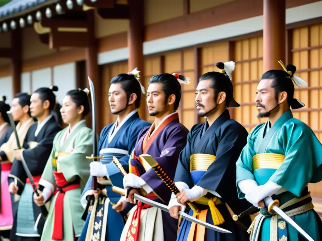 Descendientes de samuráis danzan con katanas en el festival Kanamara Matsuri, honrando el papel de los guerreros en la celebración moderna