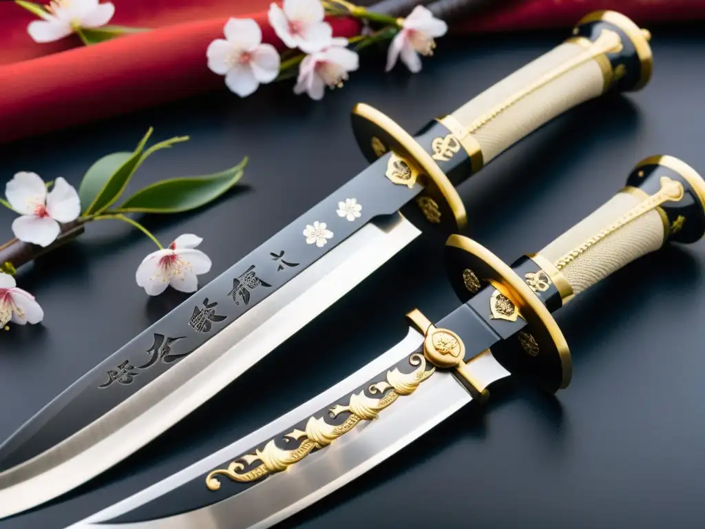 Espadas ancestrales: intercambio cultural entre samuráis y la dinastía Tang Detalle de espadas japonesas y chinas con intercambio cultural Samuráis Dinastía Tang