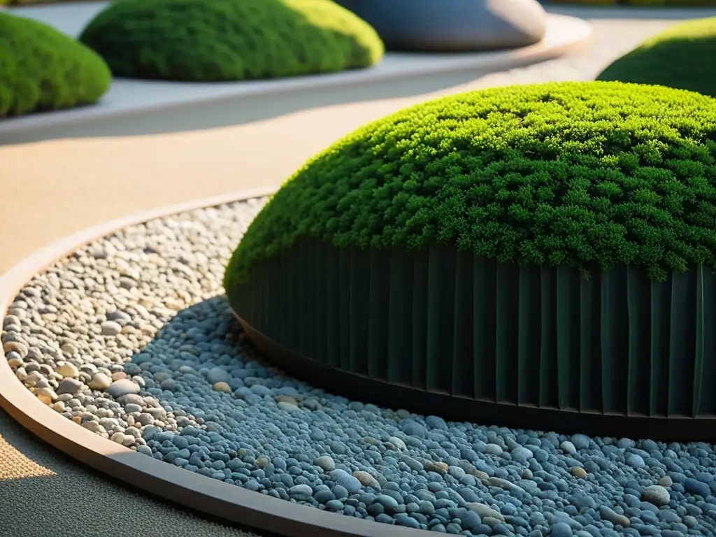 Detalle impresionante del jardín de rocas japonés en Kenrokuen, resaltando la belleza y la estrategia samurai en el paisajismo tradicional