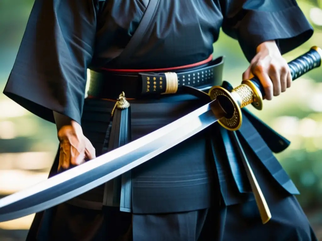 Detalle de katana y wakizashi mostrando diferencias en artesanía y tradición samurái