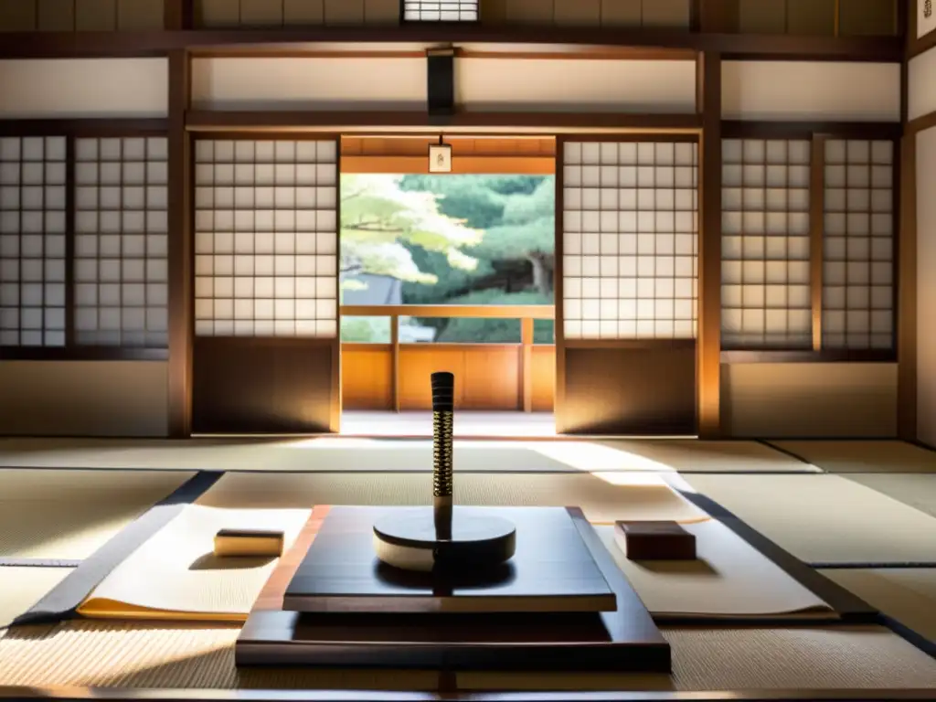 Un dojo japonés tradicional con jardín Zen y lecciones de samuráis en educación