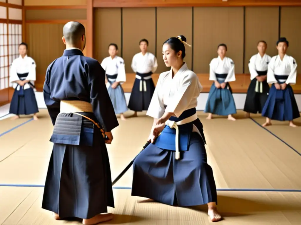 Un dojo tradicional de kendo