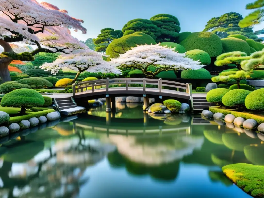 Jardines Kanazawa: belleza estratégica samurái en imagen 8k del exquisito Kenrokuen Garden en Japón