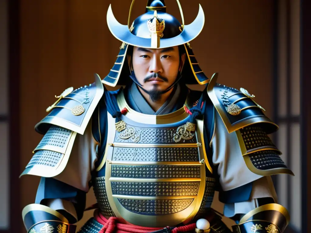 Una exhibición detallada de armadura samurái, destacando la influencia coreana y china en el diseño y la artesanía