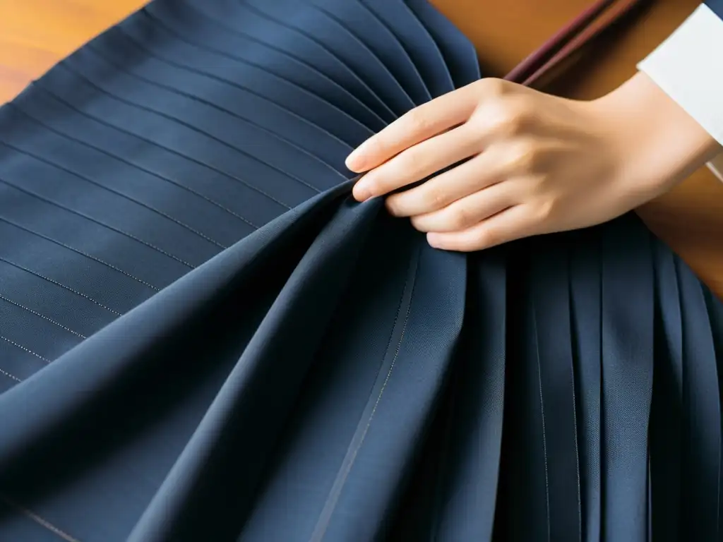 Hakama tradicionales meticulosamente cosidos a mano, evocando tradición y artesanía para moda contemporánea