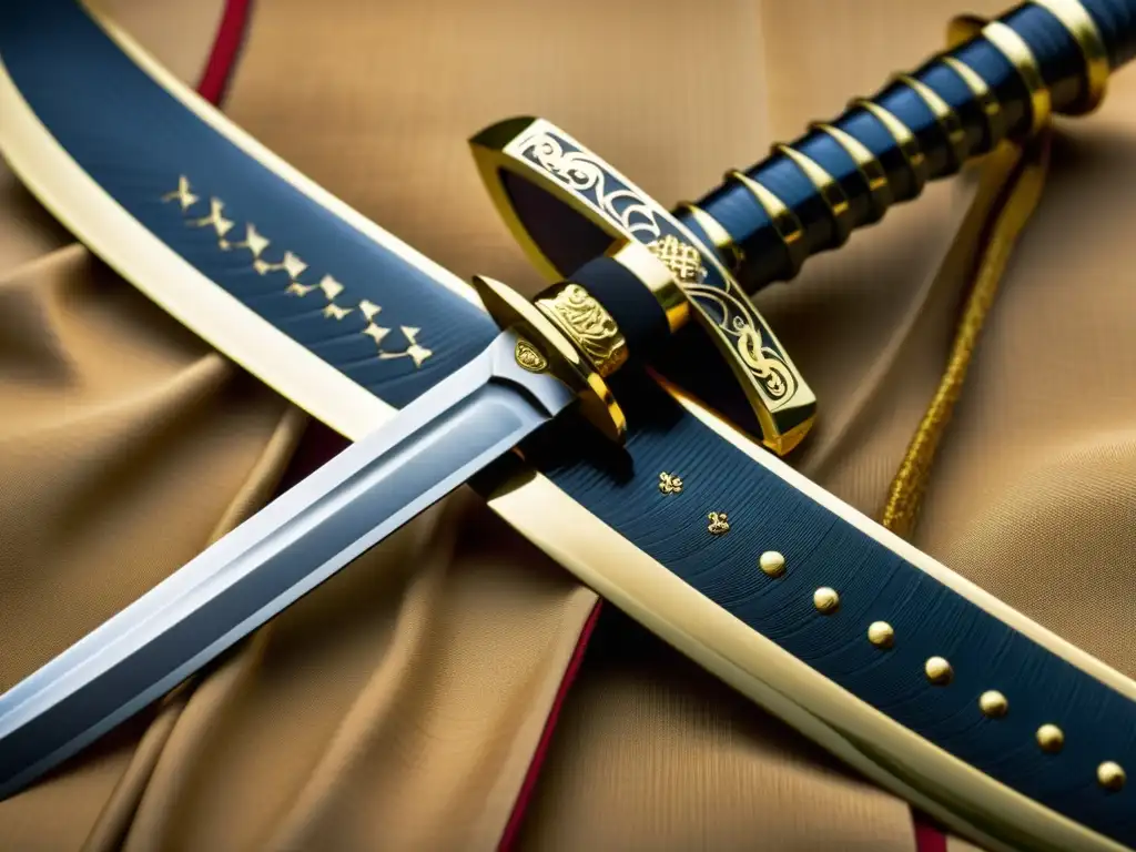 Una imagen detallada de un Wakizashi tradicional, resaltando su artesanía única y significado cultural