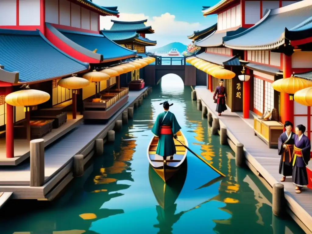Intenso intercambio cultural en la ciudad portuaria de Nanban Nanban: impacto comercio samurái