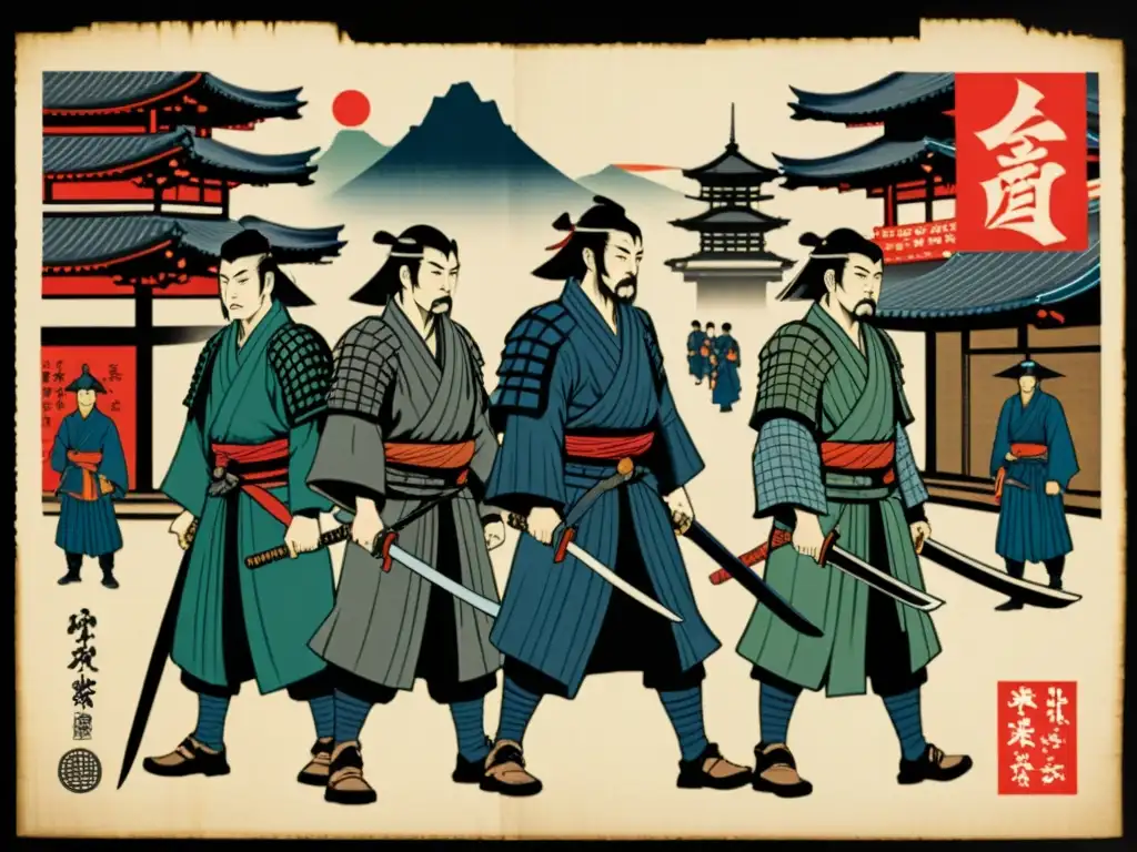 Impacto económico de los ronin en la sociedad samurái feudal de Japón