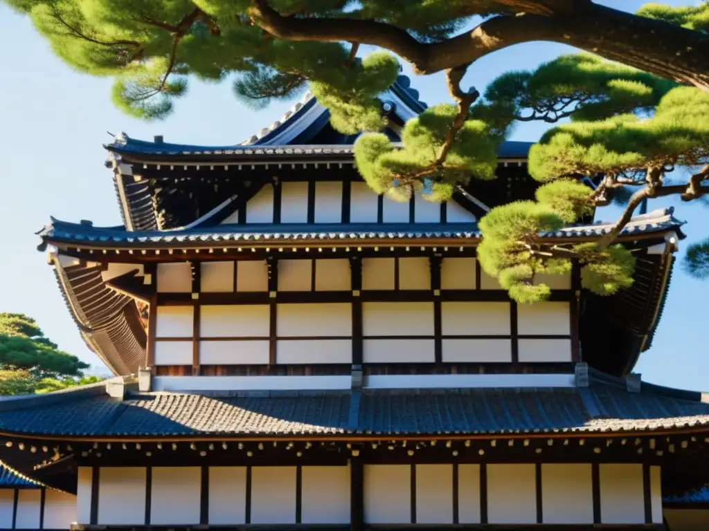 Esplendor eterno: Himeji Castle, historia y tradición Imponente castillo samurái: detalle de la arquitectura de Himeji, símbolo de estatus social y tradición histórica