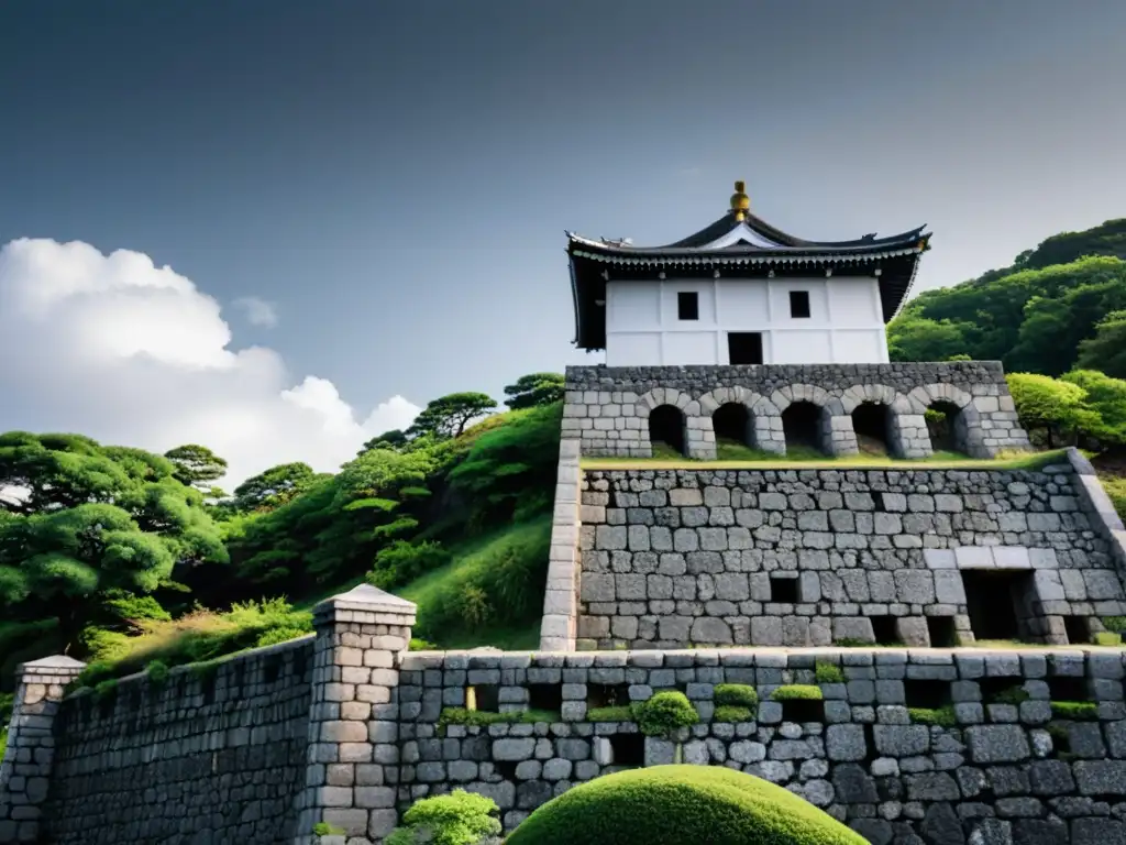 Imponentes ruinas del fuerte Goryokaku en Hakodate, Japón