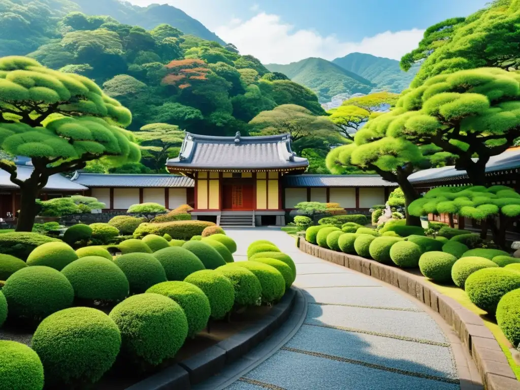 Influencia política samurái Nagasaki: Jardín Glover, arquitectura tradicional y visitantes disfrutando de la serena belleza del lugar