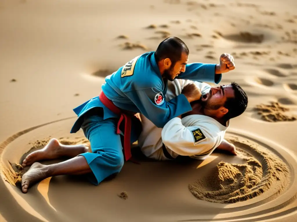 Intenso combate entre Samurái y Pankration Griego en un campo soleado, mostrando la comparación de técnicas de lucha ancestrales