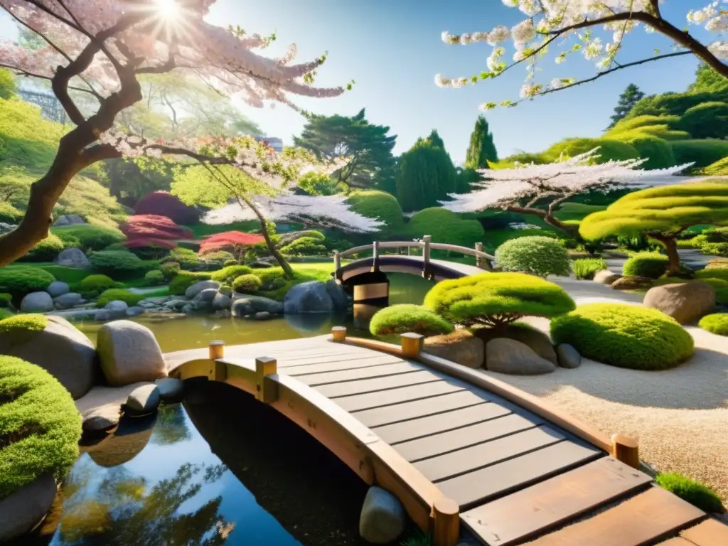 Jardín japonés con influencia samurái: serenidad, equilibrio y belleza en la naturaleza