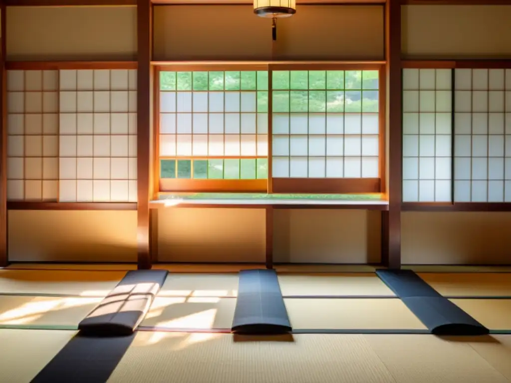 Jóvenes practican artes marciales en un dojo japonés, reflejando el legado cultural samurái en el extranjero