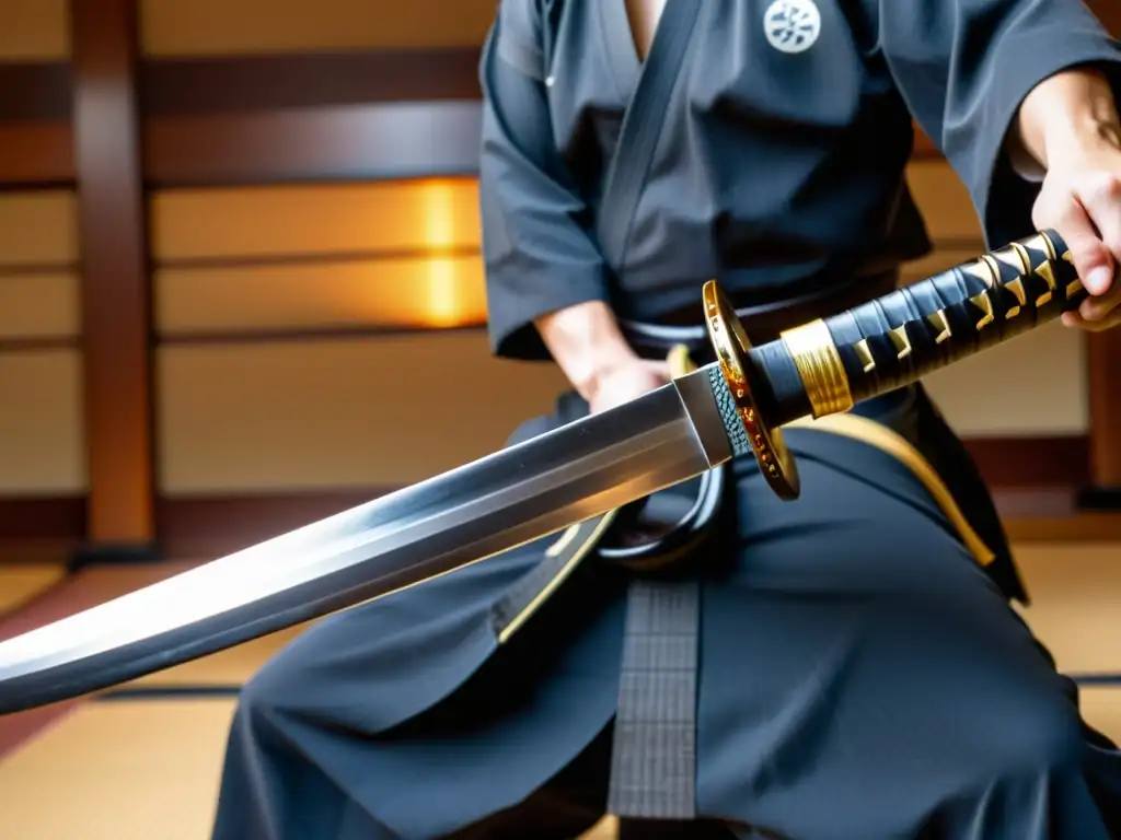 Jóvenes practicando artes marciales en un dojo, reflejando los valores samurai para la juventud