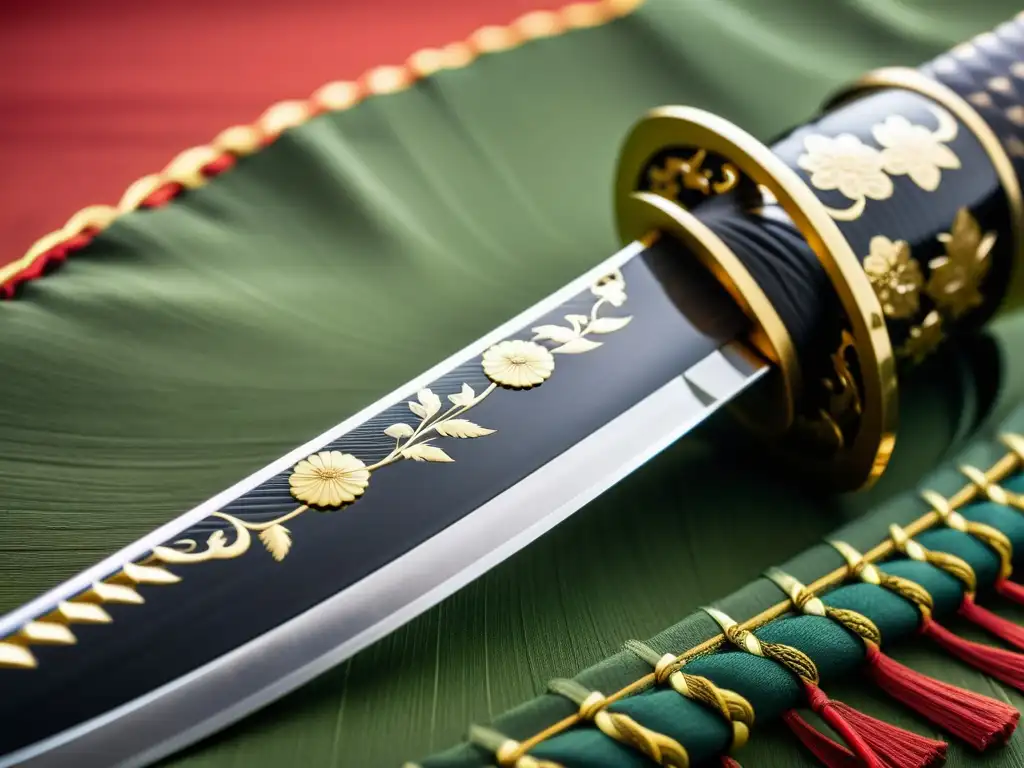 Una katana tradicional muestra su artesanía detallada y su historia, con influencia del Bushido en cultura pop