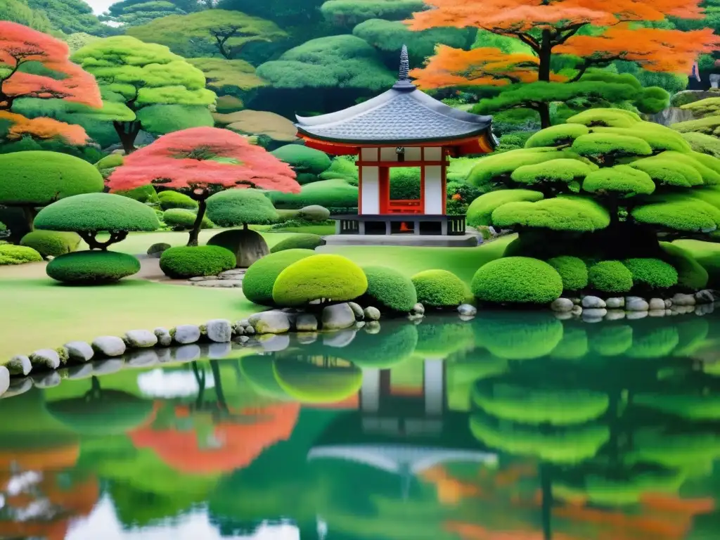 Vista majestuosa del jardín Korakuen en Okayama, Japón, con historias de samuráis en jardines japoneses